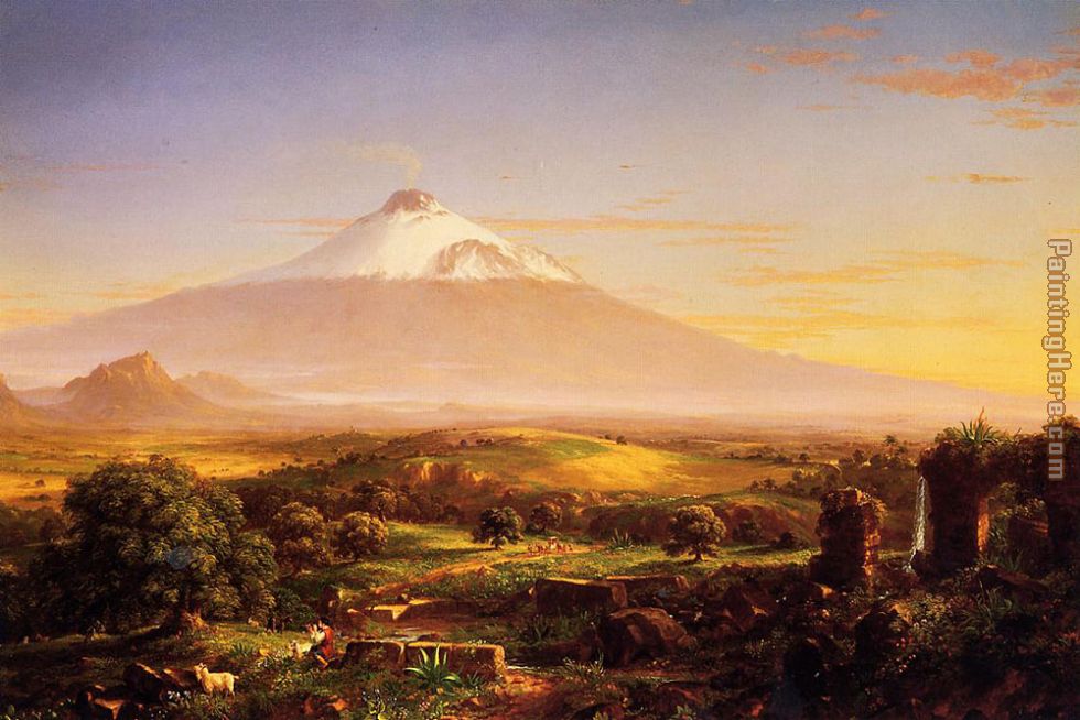 Mount Etna painting - Thomas Cole Mount Etna art painting